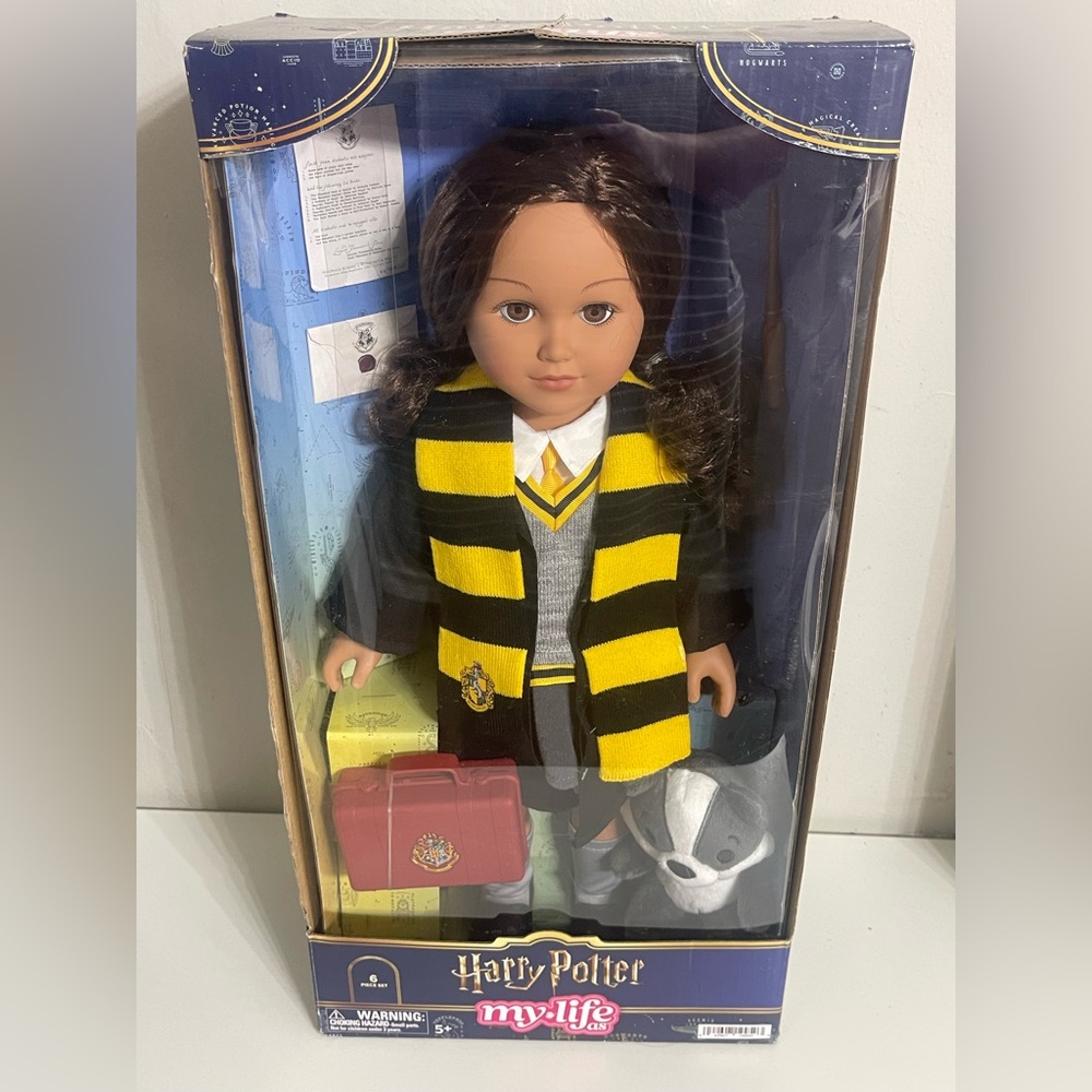 NWT My Life‎ Wizard Doll with Black and Yellow Scarf